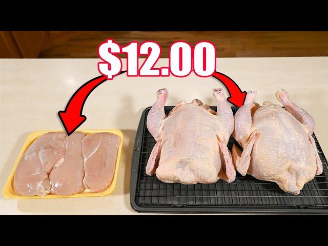Save 50% At The Grocery Store By Buying Whole Chicken