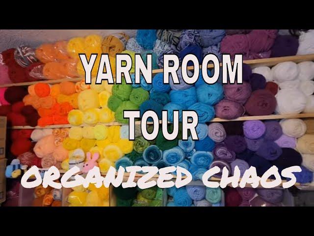 Yarn Room Tour * Unfinished Projects * Crochet Plans * Organized Chaos