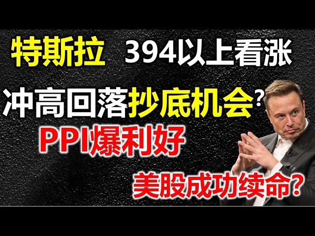 【特斯拉394】不破将迎来低吸机会，特朗普登基日特斯拉会起飞吗？PPI爆利好，为何纳指还是冲高回落？#特斯拉 #特斯拉股票 #美股 #股哥说美股 #tesla #马斯克 #美股复盘