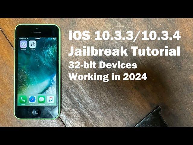 iOS 10.3.3/10.3.4 Jailbreak Tutorial (32-bit) (Working 2024) (iPhone 5, iPhone 5c, iPad 4)