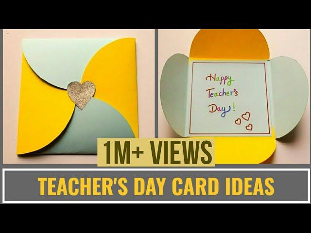 Easy Teacher's  Day Card Making Idea | DIY Teachers Day Cards #teachers | DIY Gift Card