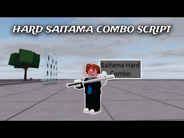 HARD SAITAMA ONE SHOT COMBO SCRIPT | THE STRONGEST BATTLEGROUNDS