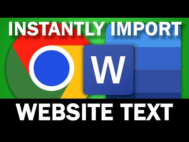 Import Website Text Into A Microsoft Word Document Instantly Using This Tip