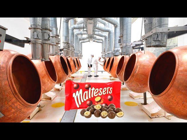 INSIDE THE FACTORY OF MALTESERS CHOCOLATE MAKING MACHINES