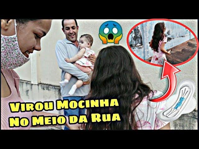 MINHA FILHA VIROU MOCINHA NO MEIO DA RUA!!