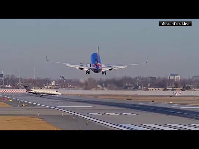 VIDEO | Southwest flight from Omaha to Chicago aborts landing in near miss with another jet