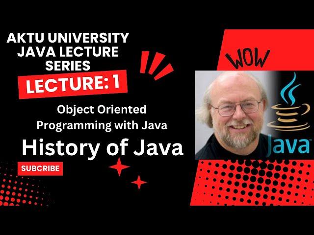 History of Java| Object Oriented Programming with Java Lecture_1|#BCS403