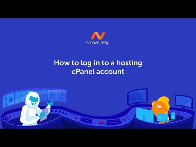 How to log in to a hosting cPanel account