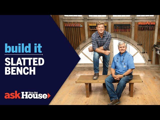 Modern Platform Bench | Build It | Ask This Old House