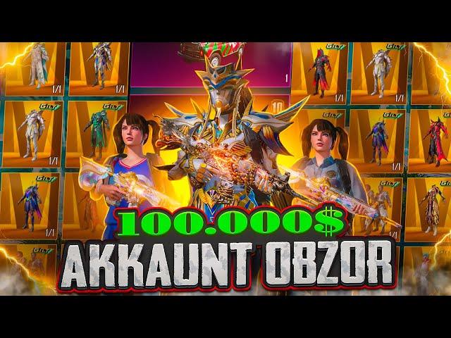 100.000$ AKKAUNT ABZOR- ENG REDKIY AKKAUNT UZBEKISTONDA?@Evouz_pubgm