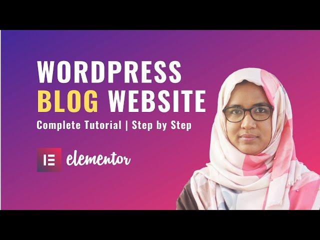 How to make wordpress blog website with elementor