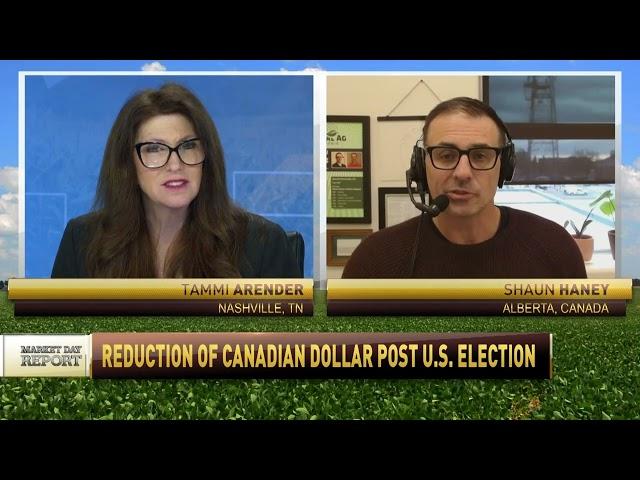 Market Day Report - Reduction of Canadian Dollar Post US Election