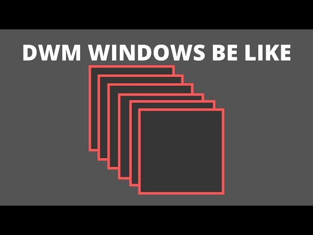 DWM Laggy Window movement FIX!