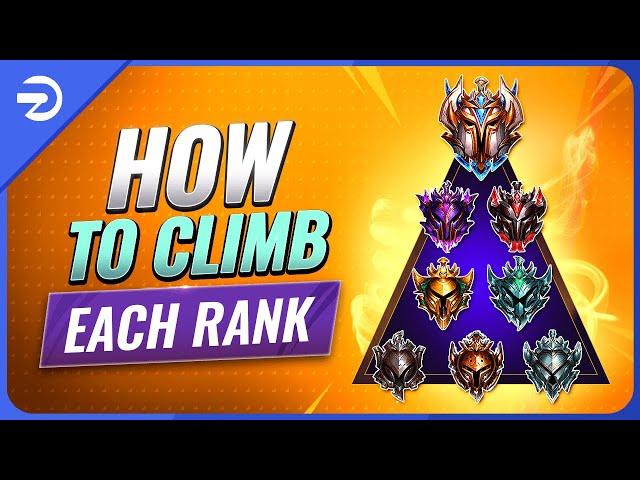 HOW TO CLIMB EACH RANK & ESCAPE YOUR ELO - League of Legends Season 13