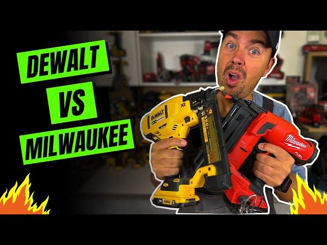 Nailer showdown! Dewalt vs Milwaukee