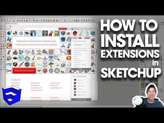 How to INSTALL EXTENSIONS in SketchUp