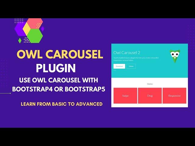 Owl Carousel Slider jQuery Plugin| Owl Carousel with Bootstrap4,Bootstrap5 | Owl Carousel Tutorial