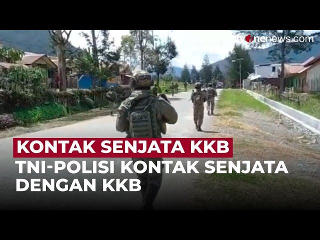 Detik-Detik TNI-Polri Kontak Tembak dengan KKB, Satu DPO Tewas | OneNews Update