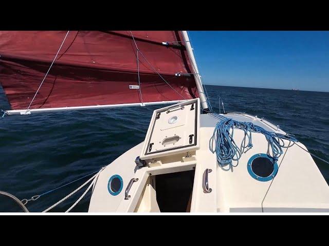 S4E1 Solo Atlantic Crossing: Sailing the Atlantic Ocean Alone in a 21ft Home built Sailboat Pt1