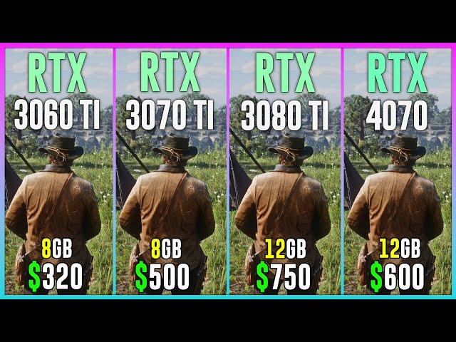 RTX 3060 TI vs RTX 3070 TI vs RTX 3080 TI vs RTX 4070 - Test in 12 Games