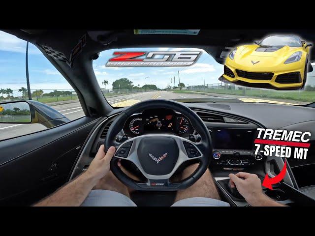 Drive it like you stole it: 800HP C7 Corvette Z06 POV Drive 4K | C7 Z06 HARD PULLS & DOWNSHIFTS!