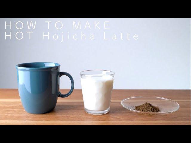 How to make Hot Hojicha Latte