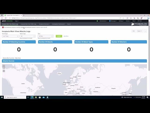 Imperva SIEM integrations: Imperva API & Splunk