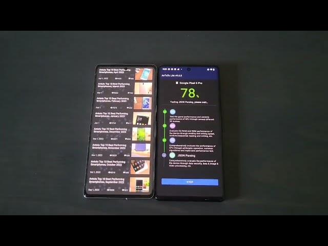 Pixel 6 Pro vs Pixel 7 Pro Antutu Benchmark. 2023.