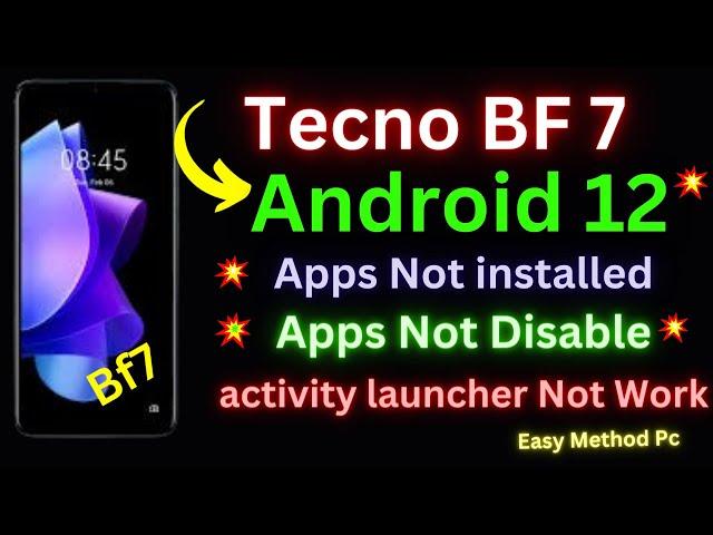 Tecno Spark Go 2023 (BF7) Frp Bypass Android 12 with Pc| New security update 2024