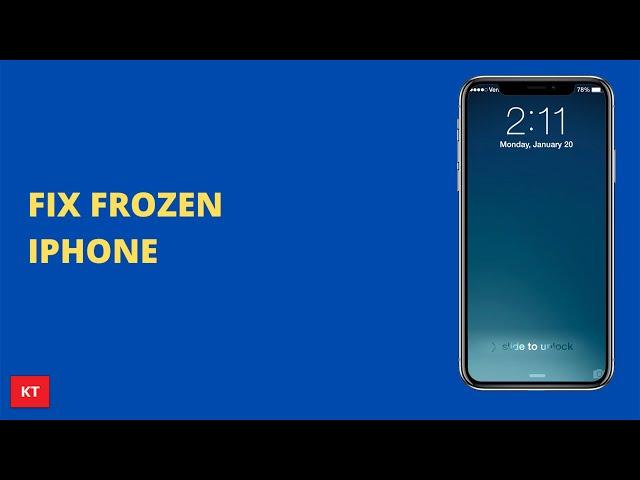 How to Fix frozen iPhone that won't respond to your touch or won't unlock