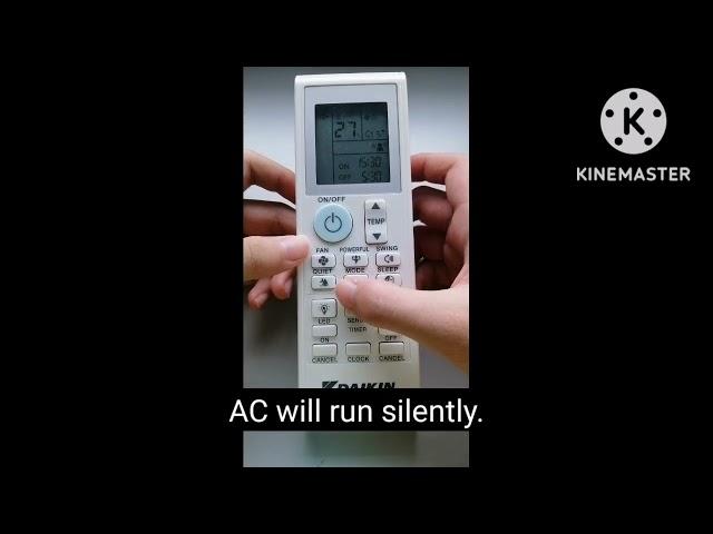 Daikin AC remote control functions