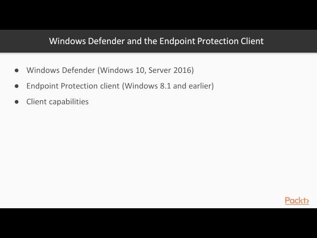 Implemente Configure Manager Features: Endpoint Protection in Configuration Manager| packtpub.com