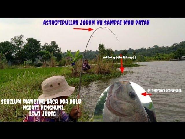 mancing spot danau ini. awas penghuninya !! ganas" mancing danau lewi jurig