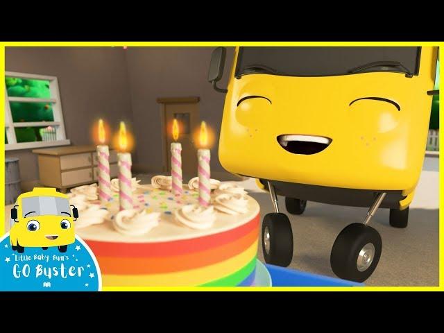 Happy Birthday Song! | Go Buster | Baby Cartoons | Kids Videos | ABCs and 123s