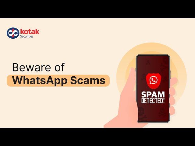 Beware of whatsapp scam and other social media frauds | Kotak Securities