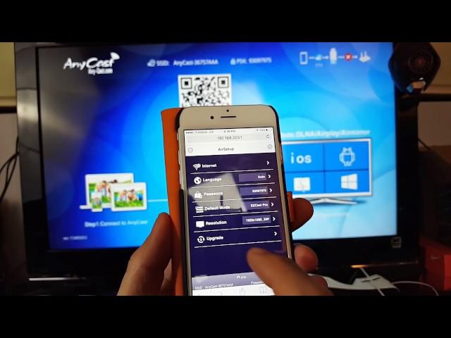 How to Setup Anycast Device to HDTV for Airplay on iPhones- Step by Step!