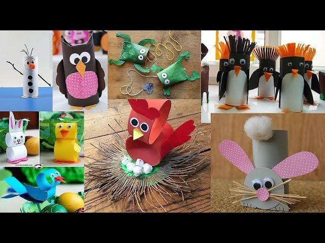  50 IDEAS GENIALES  DE ANIMALES CON ROLLOS DE PAPEL HIGIÉNICO |  Paper Roll Animals  (◠‿◠)