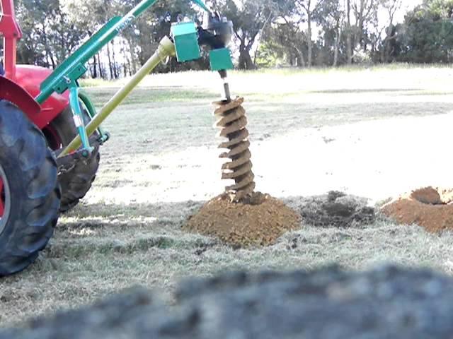 Hayes post hole digger standard demo