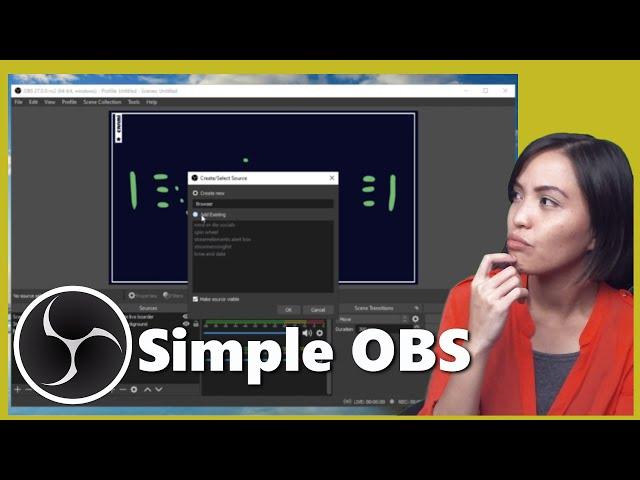 OBS Studio 2021 - Simple design with Audio Visualizer