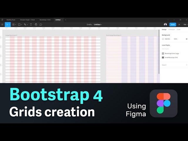 Bootstrap 4 Grids in Figma - creating responsive grids for Web Design