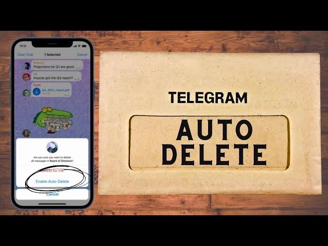 Telegram new update kya hai? Message auto delete kaisse kare