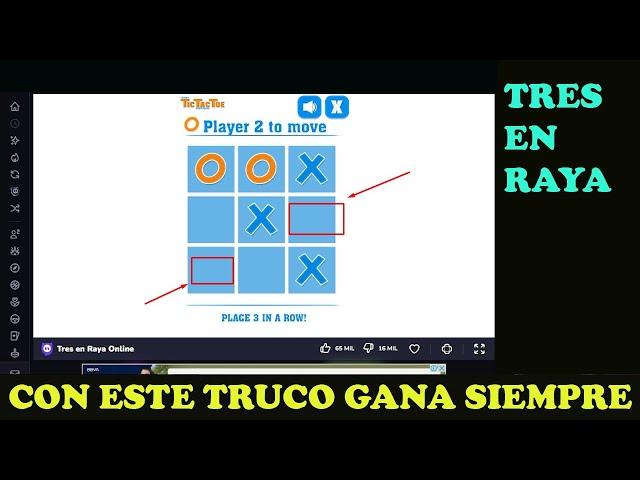 ¿Cómo ganar siempre o evitar perder en tres en raya, michi, tictactoe, el gato?