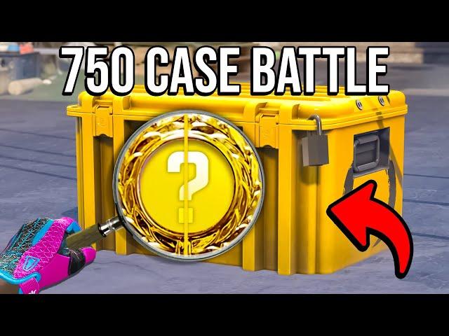 WE DID A 1v1v1 CASE BATTLE AND GOT THIS?! (750+ CASES)