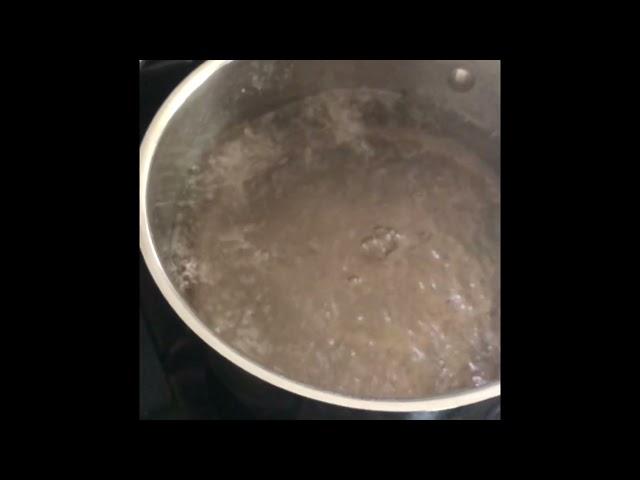 Boiling water