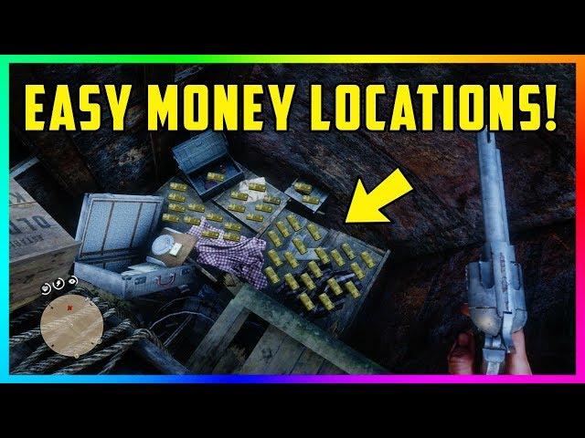 10 EASY Money Locations With TONS Of Gold Bars, RARE Loot & MORE In Red Dead Redemption 2! (RDR2)