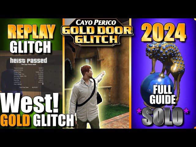 GTA Online Cayo Perico Heist | Replay Glitch | West Storage Gold Door Glitch | [SOLO] | [PC/PS/XB]