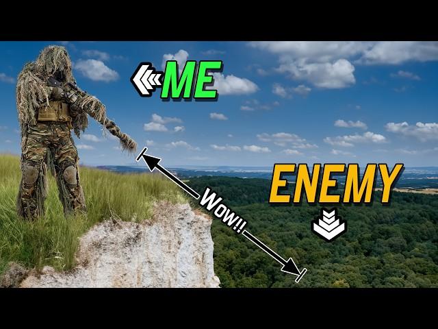 Airsoft Sniper Climbs Cliff For SUPER Long Range Shots