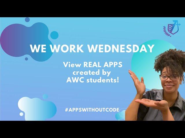 Jasmine's app - We Work Wednesday | Apps Without Code