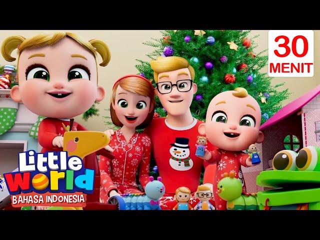 Membuka Kado Natal | Little World Bahasa Indonesia | Kartun dan Lagu Anak