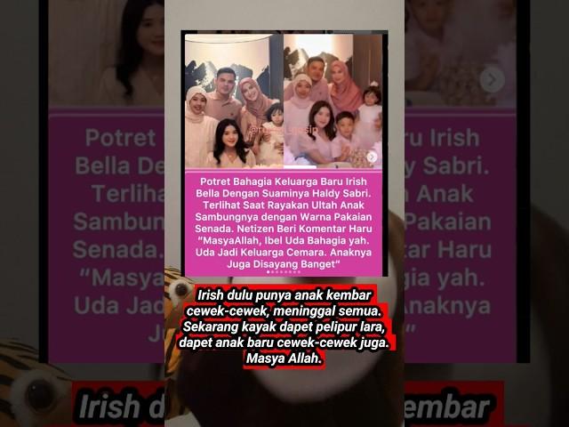 Berita artis! Keluarga baru irish bella dengan suaminya #irishbella